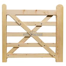 REDWOOD 5 BAR ENTRANCE GATE