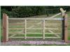 12FT SOFTWOOD BENT ARTREE 5 BAR ENTRANCE GATE