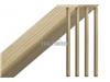 SQUARE SPINDLES REDWOOD 41 MM X 41 MM X 900 MM