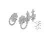 GALV ORNAMENTAL RING LATCH TWISTED