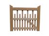 PALED HARDWOOD GATE