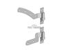 GALV CURVED RAIL HINGE SETS L/R HANDED (PAIR) 12