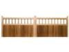 HALF PALED HALF BOARDED HARDWOOD FLAT TOP GATE