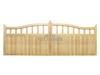 HALF PALED HALF BOARDED SOFTWOOD ARCH TOP GATE