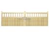 HALF PALED HALF BOARDED SOFTWOOD FLAT TOP GATE