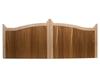 SOLID T&G BOARDED ARCH TOP HARDWOOD GATE