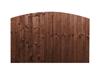 ARCH TOP CLOSE BOARD PANELS BROWN