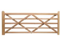 HARDWOOD 5 BAR ENTRANCE GATE