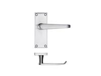 PROJECT VICTORIAN FLAT LEVER ON LATCH BACKPLATE - 114 X 40MM