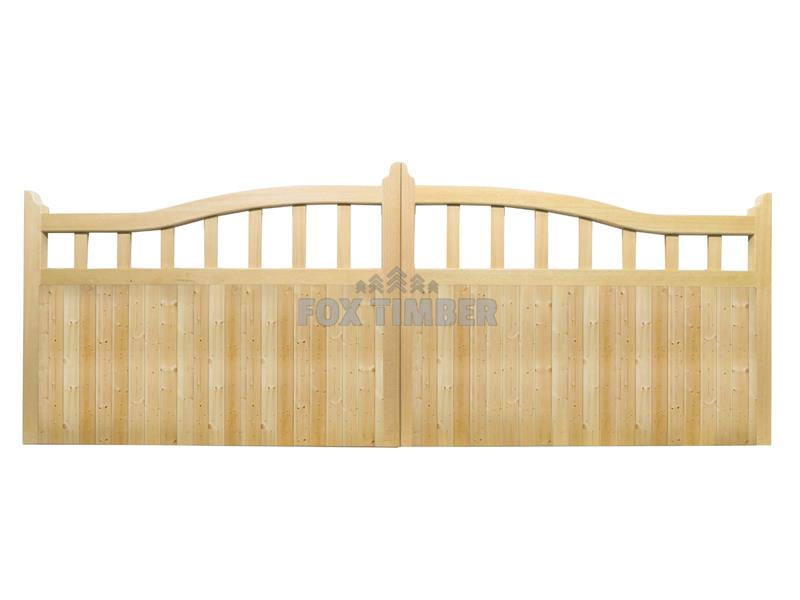 HALF PALED HALF BOARDED SOFTWOOD ARCH TOP