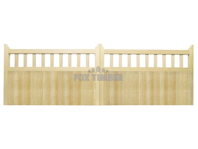 HALF PALED HALF BOARDED SOFTWOOD FLAT TOP