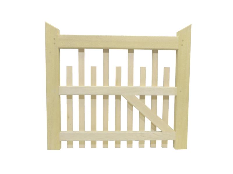 PALED REDWOOD GATE