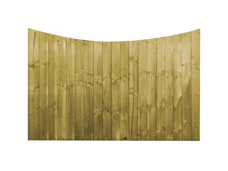 PRESSURE TREATED CONCAVE CLOSE BOARD GREEN