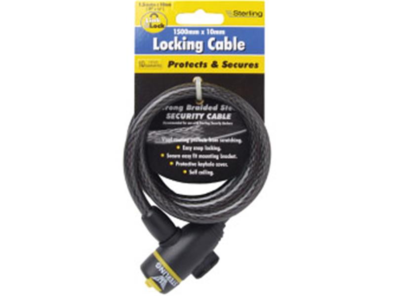 Coiling Braided Lock/Cable
