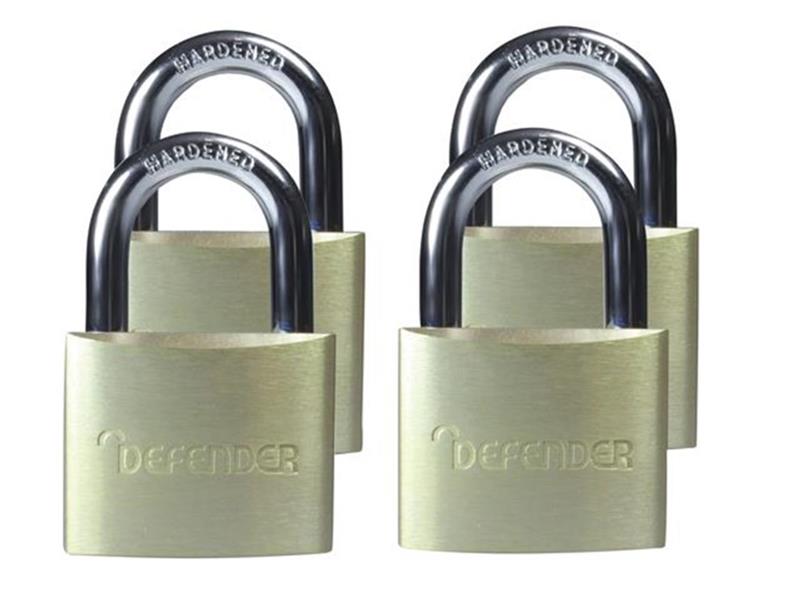 Aluminium Padlock Quad Pack