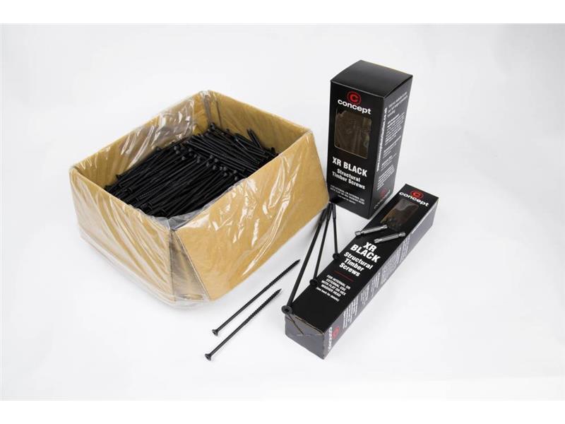 CONCEPT XR BLACK SCREWS FLAT HEAD