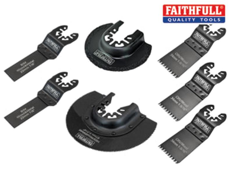FAITHFULL MULTI-FUNCTION TOOL BLADE SET, 7 PIECE
